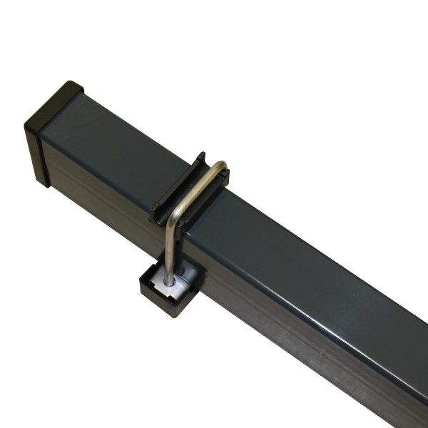 Höhe 0630 mm anthrazit, Zaunpfosten Typ Pallas Mitte
