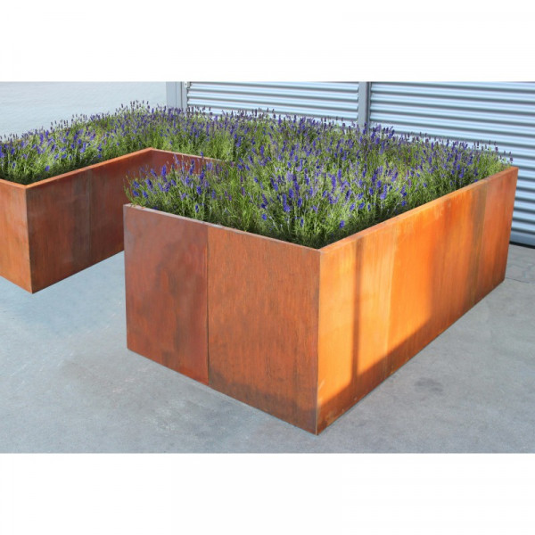 Grossraumhochbeet Urban 300x200cm Höhe 70cm Corten