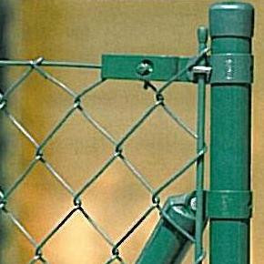 Zaunanschlussleiste 175 cm. Abstreben der Pfosten Ø 60mm mit Strebe Ø 34mm