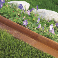 Rasenkante Bordo befahrbar 1180 mm Corten-Stahl