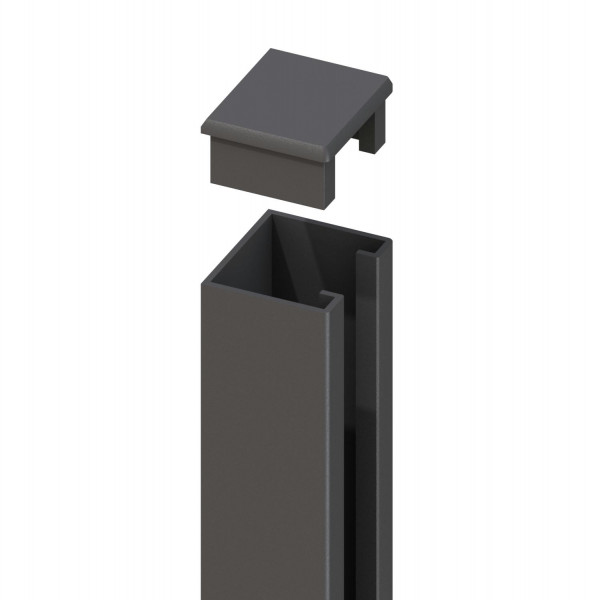 Sichtschutz Wandanschluss 1050 mm anthrazit
