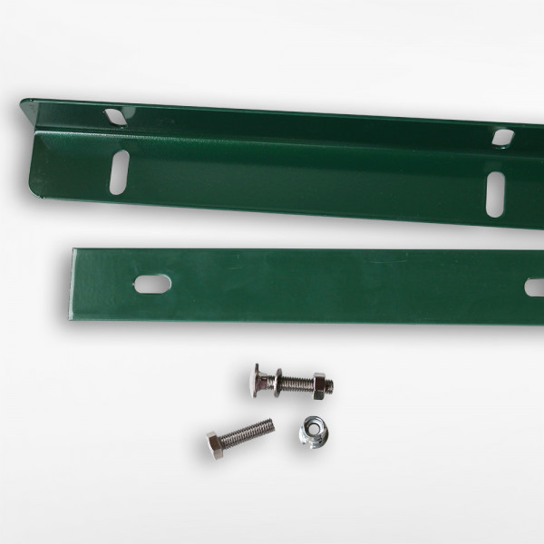Zaunanschlussschiene 1230 mm grün Typ II