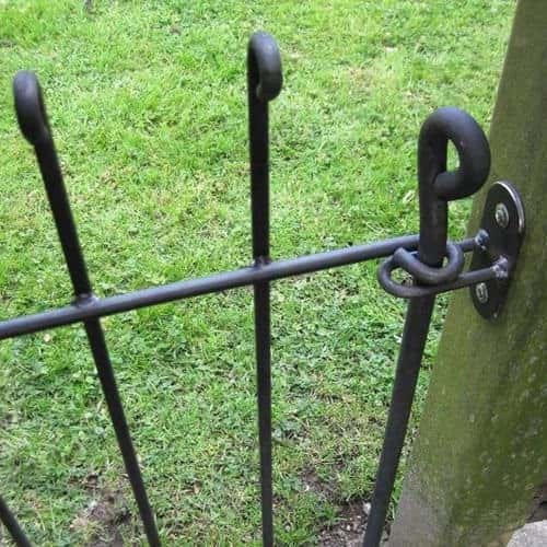 Steckzaun anneau Wandhalter blank