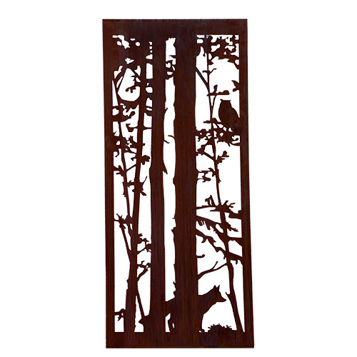 Rost Paravent 0900 x 2000 mm WALD+WILD L