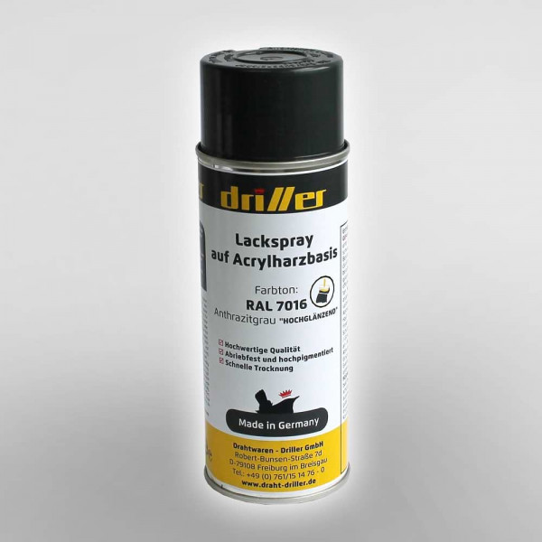 Farbspray Anthrazit RAL7016 in Spraydose